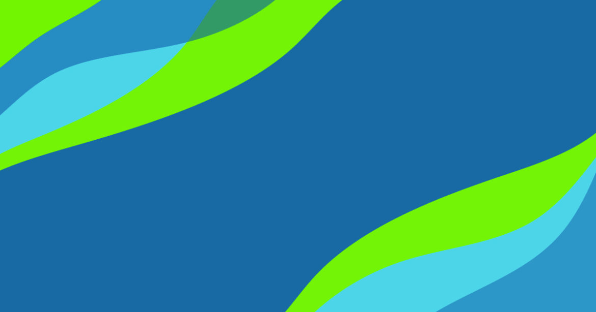 Blue and green waves