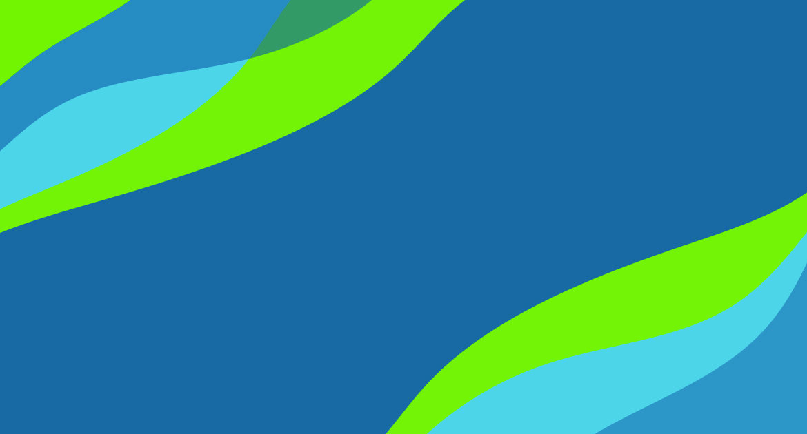 Blue and green waves