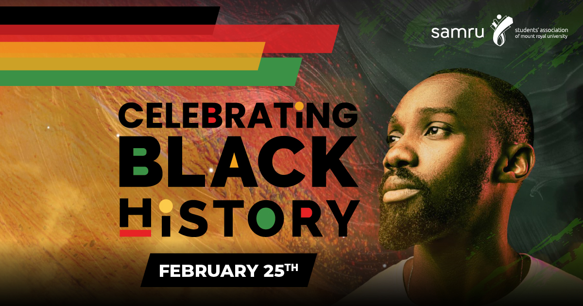 Black History Month Calendar Event Graphic