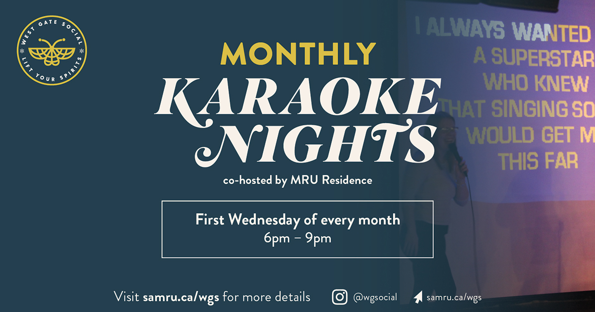 Karaoke Night Calendar Event Graphic