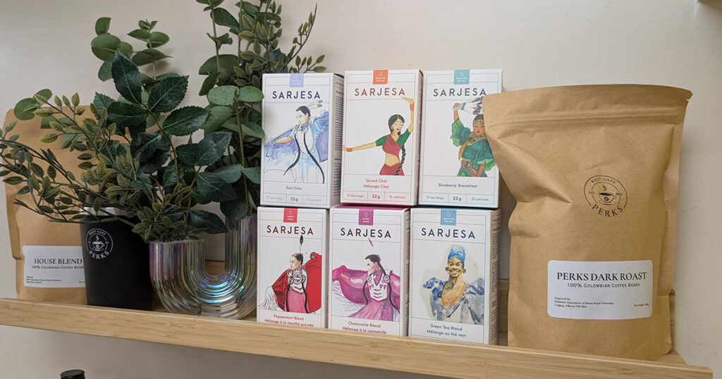 Packaged teas produced by Alexandra Daignault’s Calgary social enterprise