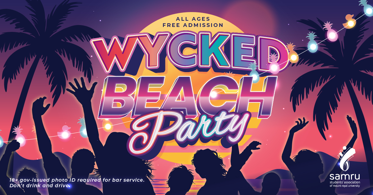 Wycked Beach Party Calendar Event Graphic