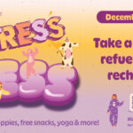 Stress Less Calendar Event Graphic