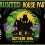 2026 Haunted House Party Calendar Event Graphic